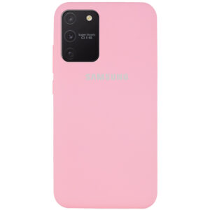 Оригинальный чехол Silicone Cover 360 с микрофиброй для Samsung Galaxy S10 lite (G770F) – Розовый / Light pink