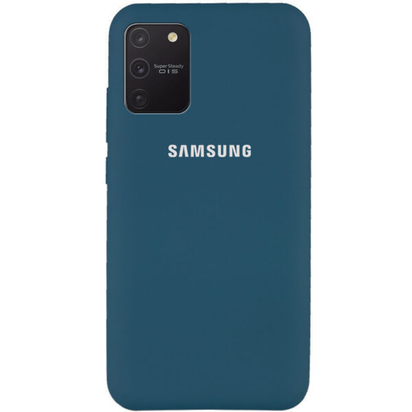 Оригинальный чехол Silicone Cover 360 с микрофиброй для Samsung Galaxy S10 lite (G770F) – Синий / Cosmos blue
