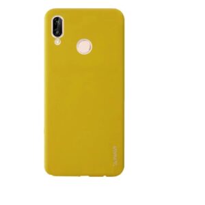 Матовый силиконовый TPU чехол для Huawei P20 Lite – Желтый
