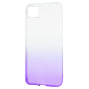 Чехол TPU Gradient Design для Huawei Y5P / Honor 9S – White purple