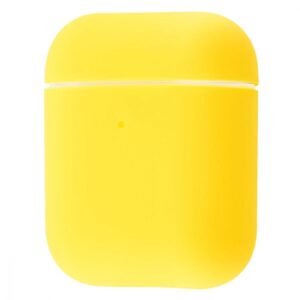 Чехол для наушников Silicone Case Ultra Slim для Apple Airpods 2 – Lemon yellow