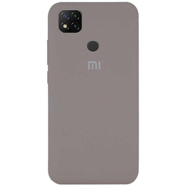 Оригинальный чехол Silicone Cover 360 с микрофиброй для Xiaomi Redmi 9C / 10A – Серый / Grey