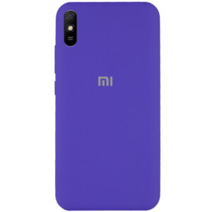 Оригинальный чехол Silicone Cover 360 с микрофиброй для Xiaomi Redmi 9A – Фиолетовый / Purple
