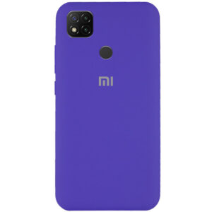 Оригинальный чехол Silicone Cover 360 с микрофиброй для Xiaomi Redmi 9C / 10A – Фиолетовый / Purple