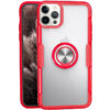 Чехол TPU+PC Deen CrystalRing с креплением под магнитный держатель для Iphone 12 Pro / 12 – Красный