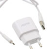 Сетевое зарядное устройство Aspor A818 plus + кабель Micro USB 2.4A – White