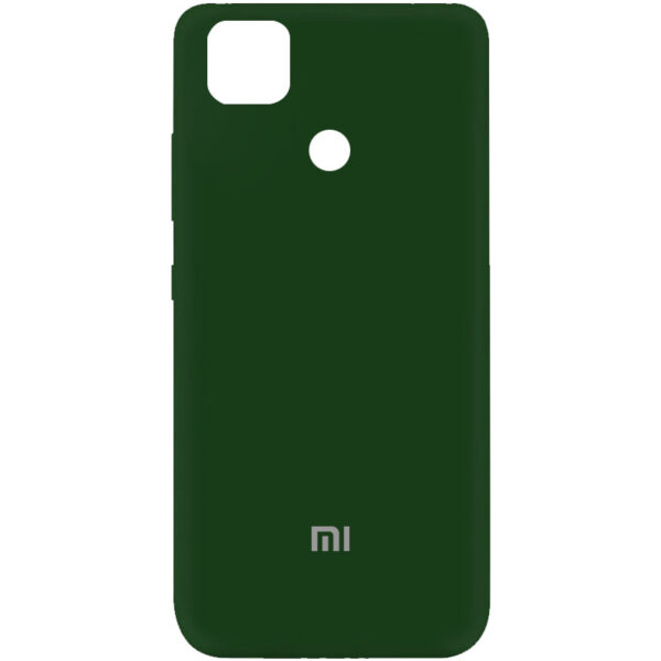 Оригинальный чехол Silicone Cover My Color (A) с микрофиброй для Xiaomi Redmi 9C / 10A – Зеленый / Dark green