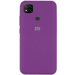 Оригинальный чехол Silicone Cover 360 с микрофиброй для Xiaomi Redmi 9C / 10A – Фиолетовый / Grape