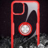 Чехол TPU+PC Deen CrystalRing с креплением под магнитный держатель для Iphone 12 Pro Max – Красный 70067