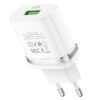 Сетевое зарядное устройство Hoco C12Q Smart Quick Charge 3.0 1USB / 3A – White 69842