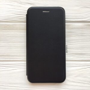 Кожаный чехол-книжка 360 с визитницей для Xiaomi Xiaomi Mi 5x / Mi A1  – Черный
