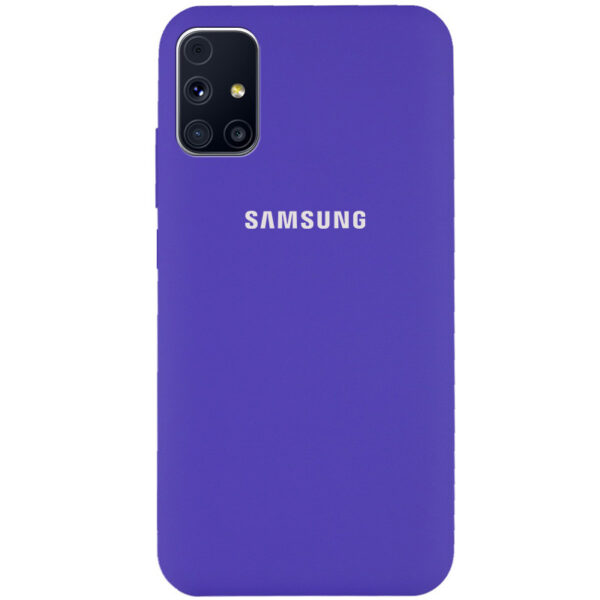 Оригинальный чехол Silicone Cover 360 с микрофиброй для Samsung Galaxy M31s – Фиолетовый / Purple
