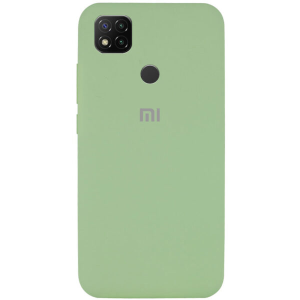 Оригинальный чехол Silicone Cover 360 с микрофиброй для Xiaomi Redmi 9C / 10A – Мятный / Mint