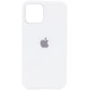 Оригинальный чехол Silicone Cover 360 с микрофиброй для Iphone 12 Pro / 12 – Белый / White
