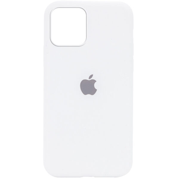 Оригинальный чехол Silicone Cover 360 с микрофиброй для Iphone 12 Mini – Белый / White