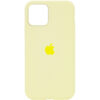 Оригинальный чехол Silicone Cover 360 с микрофиброй для Iphone 12 Pro / 12 – Желтый / Mellow Yellow