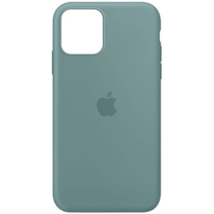 Оригинальный чехол Silicone Cover 360 с микрофиброй для Iphone 12 Pro / 12 – Зеленый / Cactus