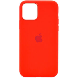 Оригинальный чехол Silicone Cover 360 с микрофиброй для Iphone 12 Pro Max – Красный / Red