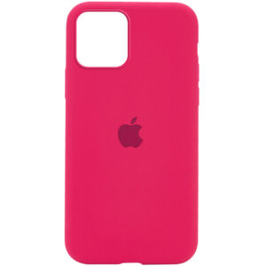Оригинальный чехол Silicone Cover 360 с микрофиброй для Iphone 12 Pro / 12 – Красный / Rose Red