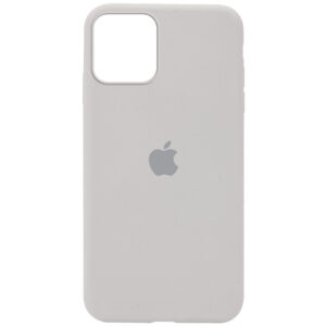 Оригинальный чехол Silicone Cover 360 с микрофиброй для Iphone 12 Pro Max – Серый / Stone