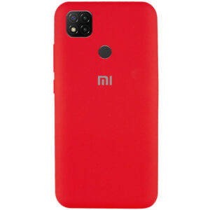 Оригинальный чехол Silicone Cover 360 с микрофиброй для Xiaomi Redmi 9C / 10A – Красный / Red