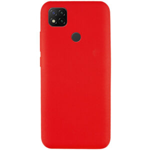 Чехол Silicone Cover Full without Logo (A) с микрофиброй для Xiaomi Redmi 9C / 10A – Красный / Red