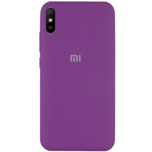 Оригинальный чехол Silicone Cover 360 с микрофиброй для Xiaomi Redmi 9A – Фиолетовый / Grape