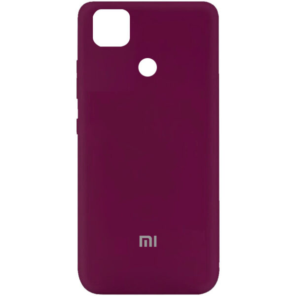 Оригинальный чехол Silicone Cover My Color (A) с микрофиброй для Xiaomi Redmi 9C / 10A – Бордовый / Marsala