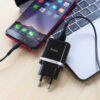 Сетевое зарядное устройство Hoco C12Q Smart Quick Charge 3.0 + кабель MicroUSB 1USB / 3A – Black 69834