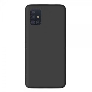 Матовый силиконовый TPU чехол для Samsung Galaxy M51 – Черный
