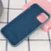 Оригинальный чехол Silicone Cover 360 с микрофиброй для Iphone 12 Pro / 12 – Зеленый / Pine green 69903