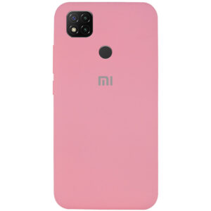 Оригинальный чехол Silicone Cover 360 с микрофиброй для Xiaomi Redmi 9C / 10A – Розовый / Pink