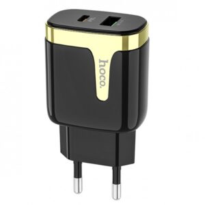 Сетевое зарядное устройство Hoco C79A Zeus PD + Quick Charge 3.0  Type – C + USB – Black