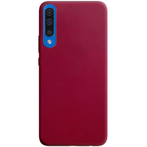 Матовый силиконовый TPU чехол для Realme X3 SuperZoom / X3 / X50 – Бордовый