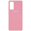 Оригинальный чехол Silicone Cover 360 с микрофиброй для Samsung Galaxy S20 FE – Розовый / Pink