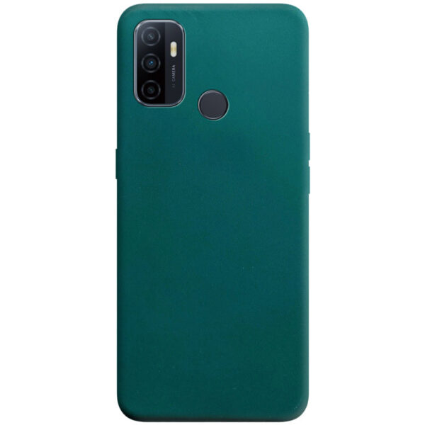 Матовый силиконовый TPU чехол для Oppo A53 / A32 / A33 – Зеленый / Forest green