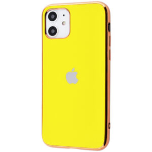 Чехол TPU Matte LOGO для Iphone 11 – Желтый / Yellow