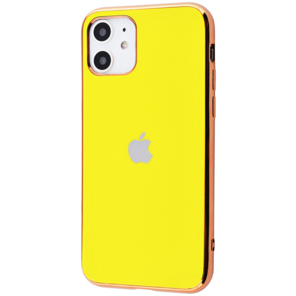 Чохол Matte LOGO для Iphone 11 Жовтий / Yellow