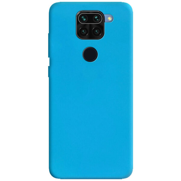 Матовый силиконовый TPU чехол для Xiaomi Redmi Note 9 / Redmi 10X – Голубой