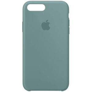 Оригинальный чехол Silicone Case с микрофиброй для Iphone 7 Plus / 8 Plus – Зеленый / Cactus