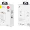 Сетевое зарядное устройство Baseus Bojure Series EU Quick Charge 3.0 2USB / 23W – White 71517