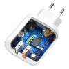 Сетевое зарядное устройство Baseus Bojure Series EU Quick Charge 3.0 2USB / 23W – White 71518