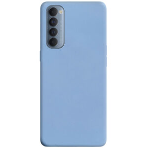 Матовый силиконовый TPU чехол для Oppo Reno 4 Pro – Голубой / Lilac Blue