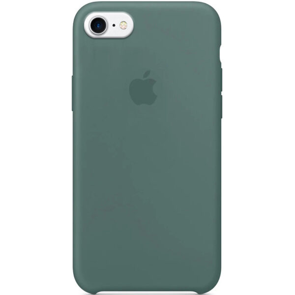 Оригинальный чехол Silicone Case с микрофиброй для Iphone 6 / 6s – Зеленый / Pine green