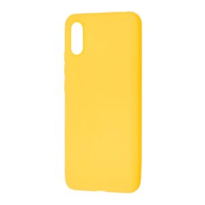 Матовый силиконовый TPU чехол для Xiaomi Redmi 9A – Желтый