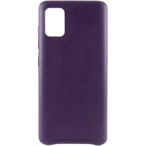 Кожаный чехол Leather Case для Samsung Galaxy A31 – Фиолетовый