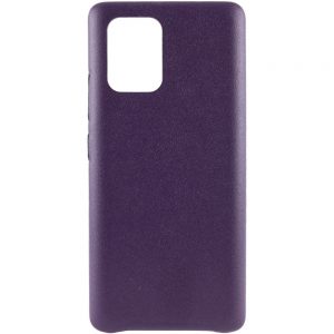 Кожаный чехол Leather Case для Samsung Galaxy S10 lite (G770F) – Фиолетовый