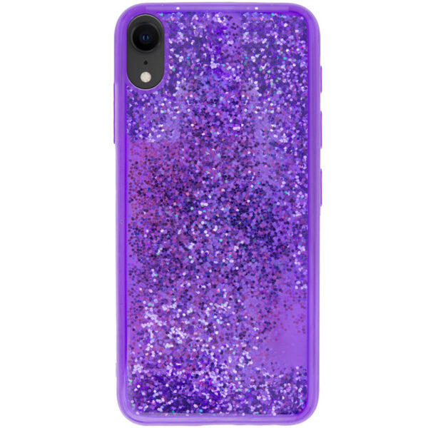 TPU+PC чехол Sparkle glitter для Iphone XR – Фиолетовый