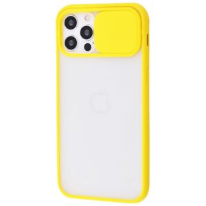 Чехол Camshield mate TPU со шторкой для камеры для Iphone 12 / 12 Pro – Yellow