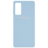 Оригинальный чехол Silicone Cover 360 с микрофиброй для Samsung Galaxy S20 FE – Голубой / Lilac Blue